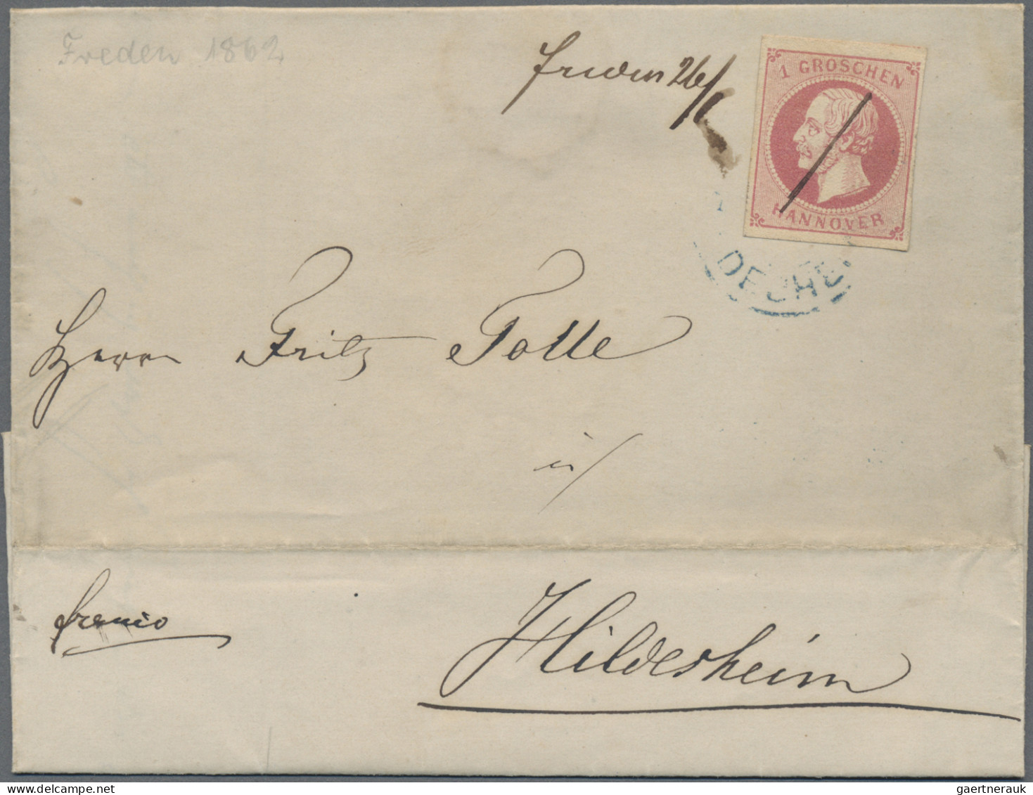 Hannover - Marken und Briefe: 1808/1868 (ca.), Sammlung von ca. 56 meist markenl