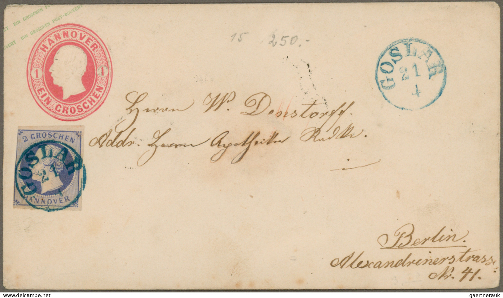 Hannover - Marken Und Briefe: 1850 Ab, Altdeutschland-Hannover, Interessanter Po - Hannover