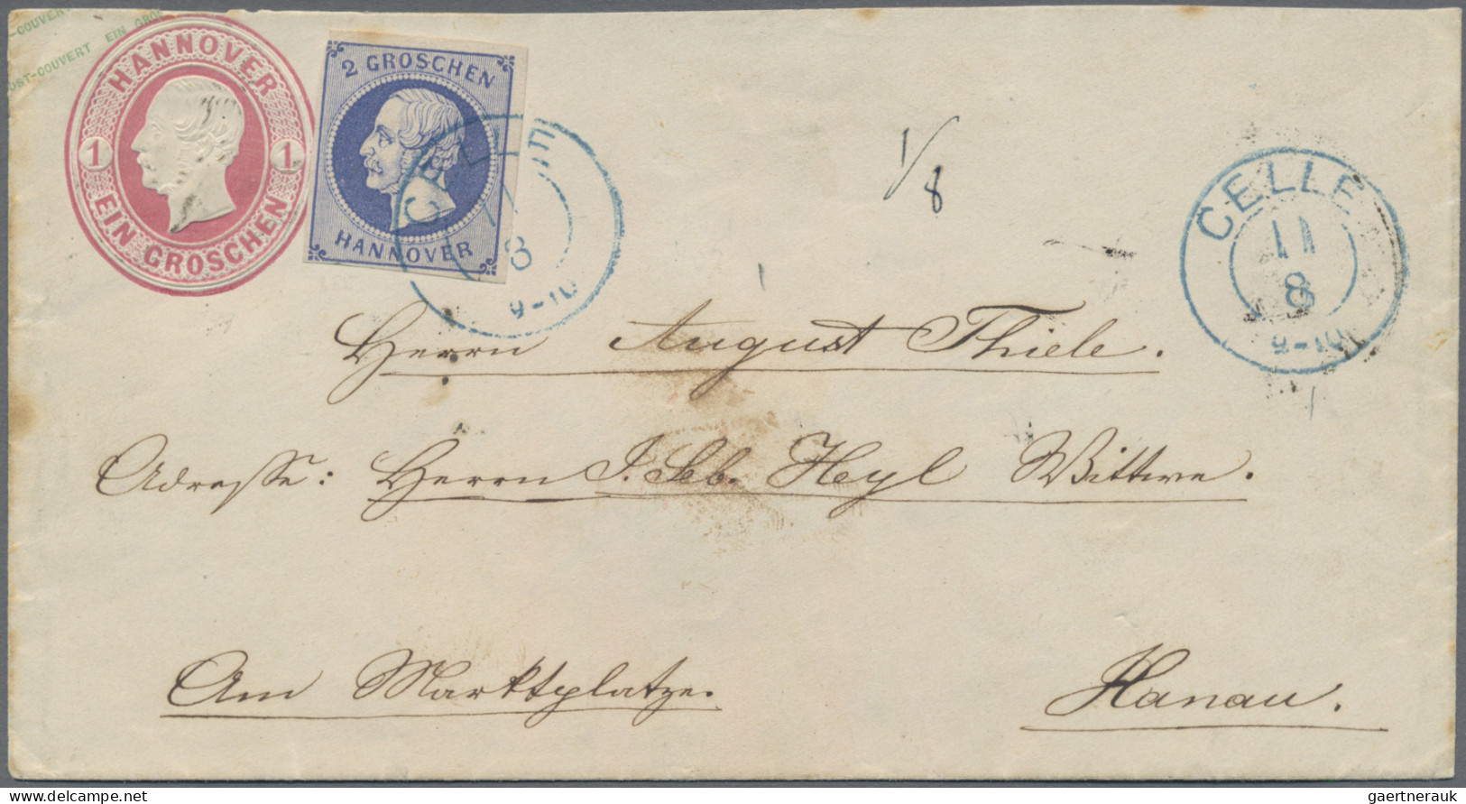 Hannover - Marken Und Briefe: 1850/1864 (ca.), Grundstocksammlung Mit Zahlreiche - Hanover