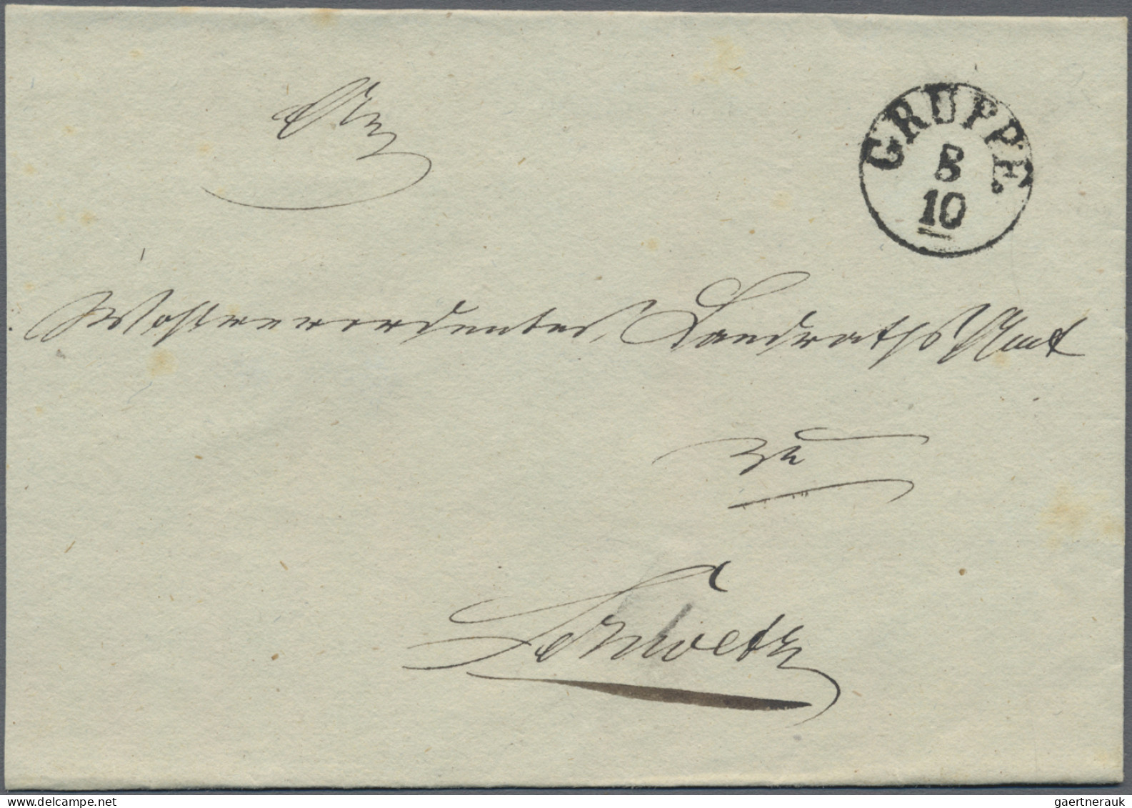 Preußen - Vorphilatelie: 1830/1870 (ca.), Partie Von 62 Markenlosen Briefen In N - Prephilately