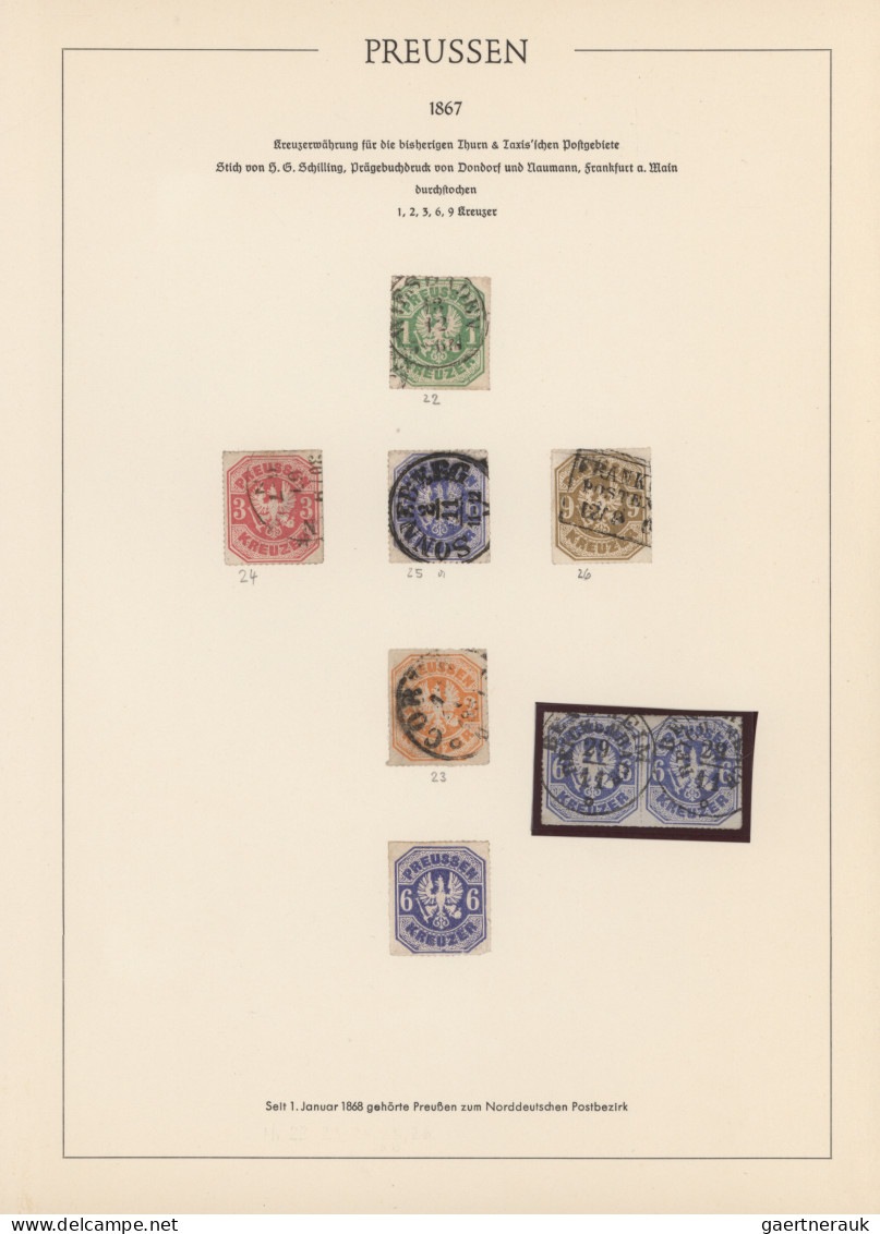 Preußen - Marken Und Briefe: 1850/1867 (ca.), Alte Gehaltvolle Sammlung Auf Selb - Sonstige & Ohne Zuordnung