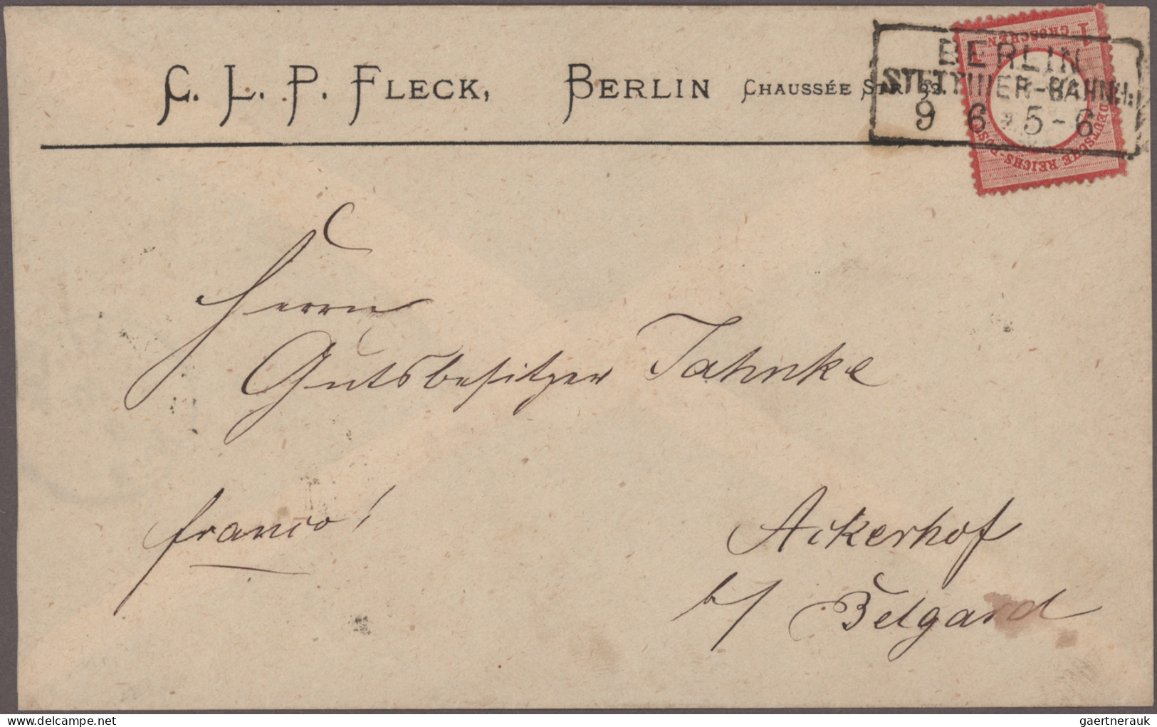 Preußen - Stempel: 1860/1915 (ca.), BERLIN-STEMPEL, Sammlung von ca. 125 Briefen