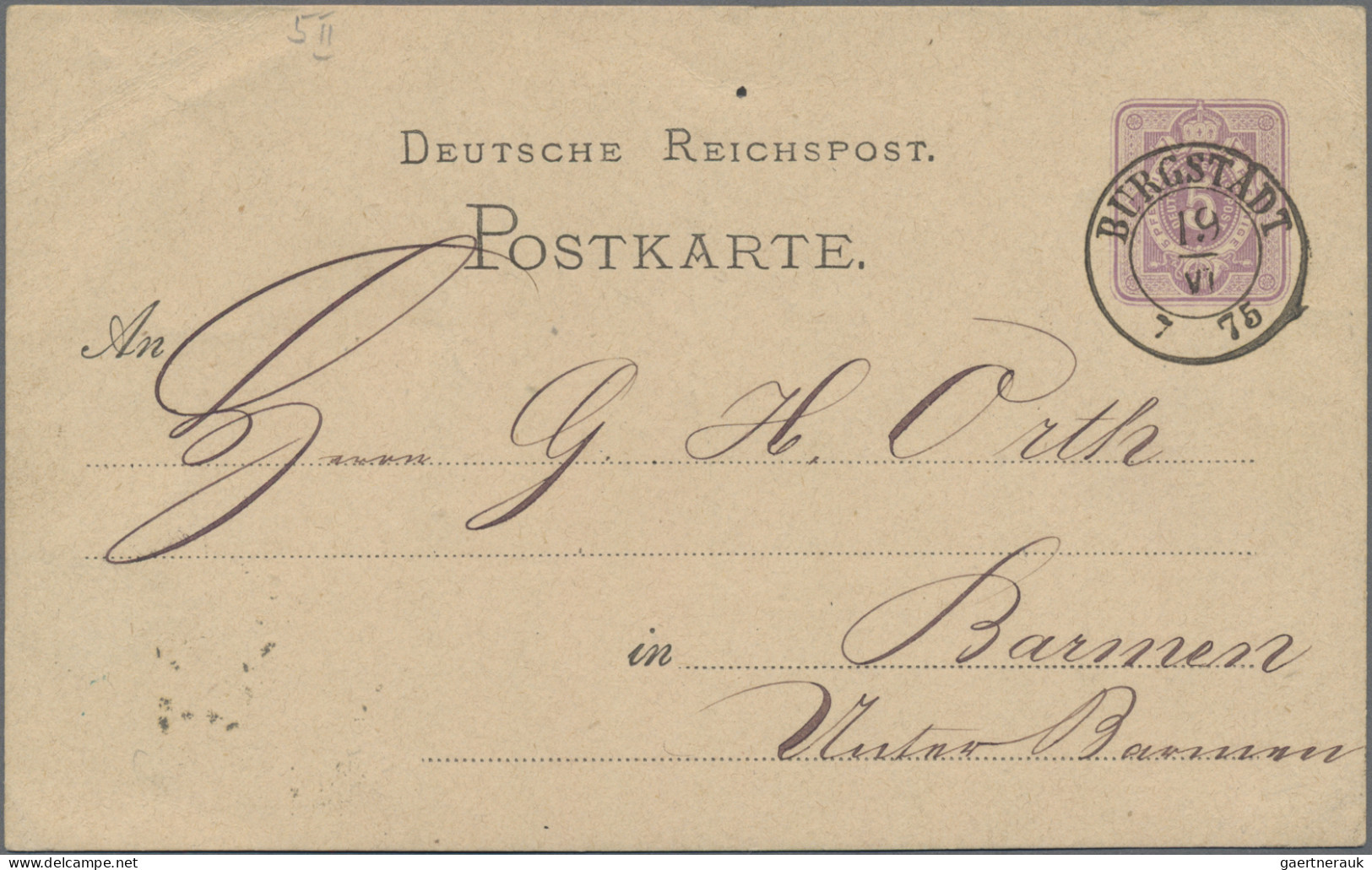 Sachsen - Nachverwendete Stempel: 1873/1903, Partie Von 33 Gebrauchten Ganzsache - Sachsen