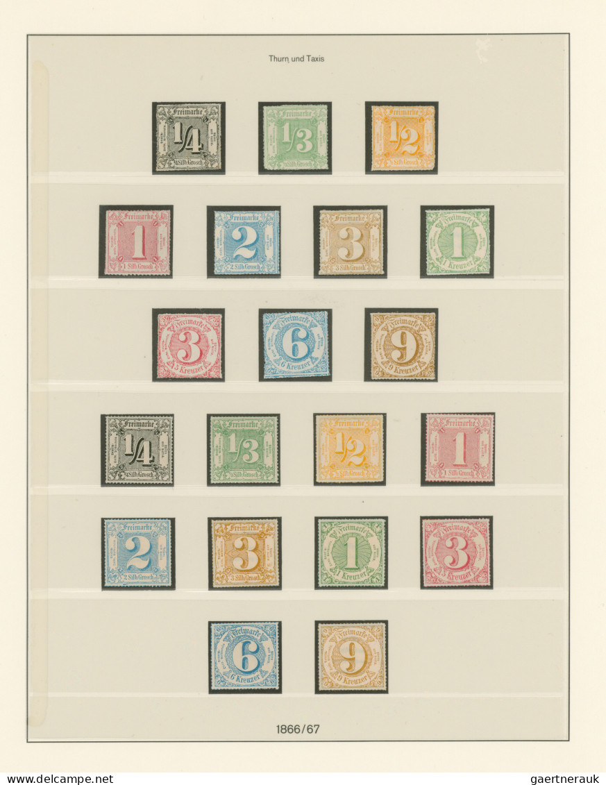 Thurn & Taxis - Marken Und Briefe: 1852/1865 (ca.), Gestempelte Und Ungebrauchte - Autres & Non Classés