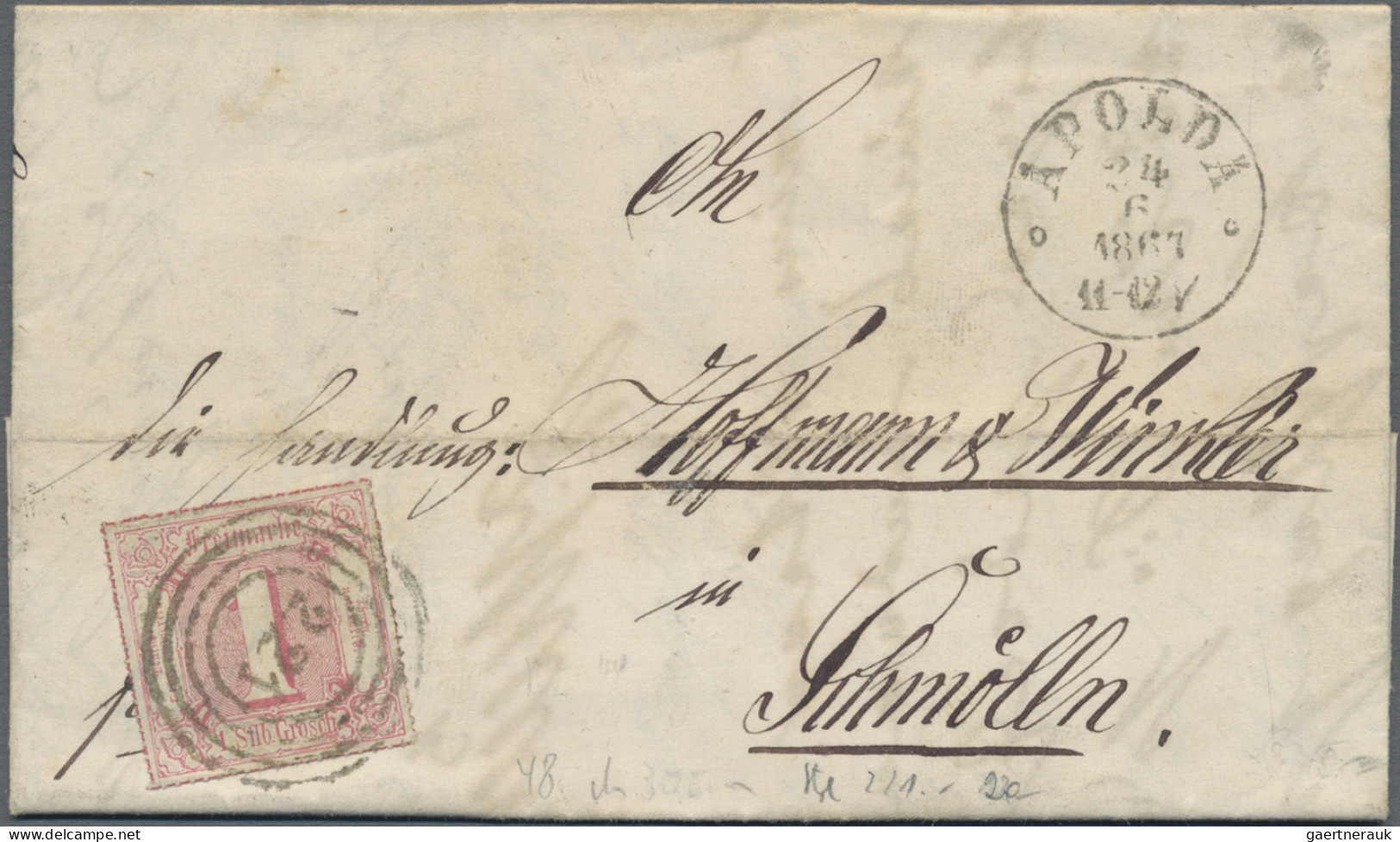 Thurn & Taxis - Marken Und Briefe: 1852/1867, Sammlung Mit über 40 Frankierten B - Sonstige & Ohne Zuordnung