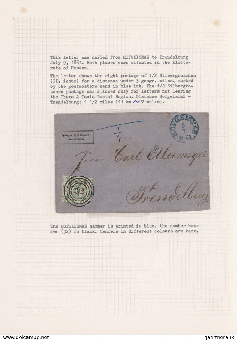Thurn & Taxis - Marken Und Briefe: 1852/1875, Interessante Kollektion Auf Steckk - Other & Unclassified