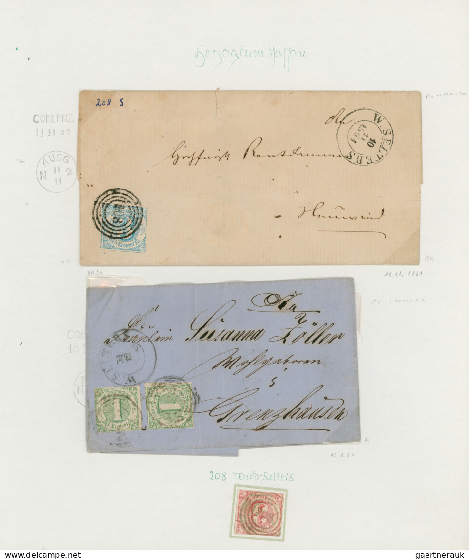 Thurn & Taxis - Marken Und Briefe: 1860, Selbstgestalte Sammlung Ab Vorphila, Et - Other & Unclassified