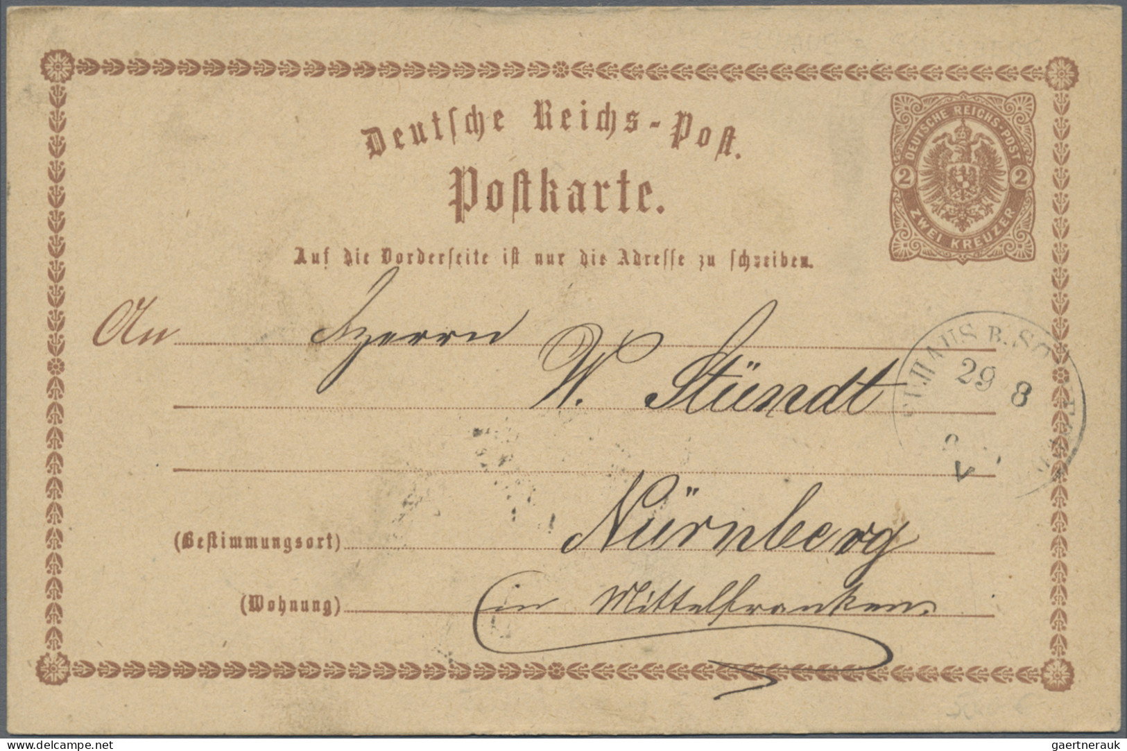 Thurn & Taxis - Marken und Briefe: 1865/1874 (ca.), Partie von 13 besseren Beleg