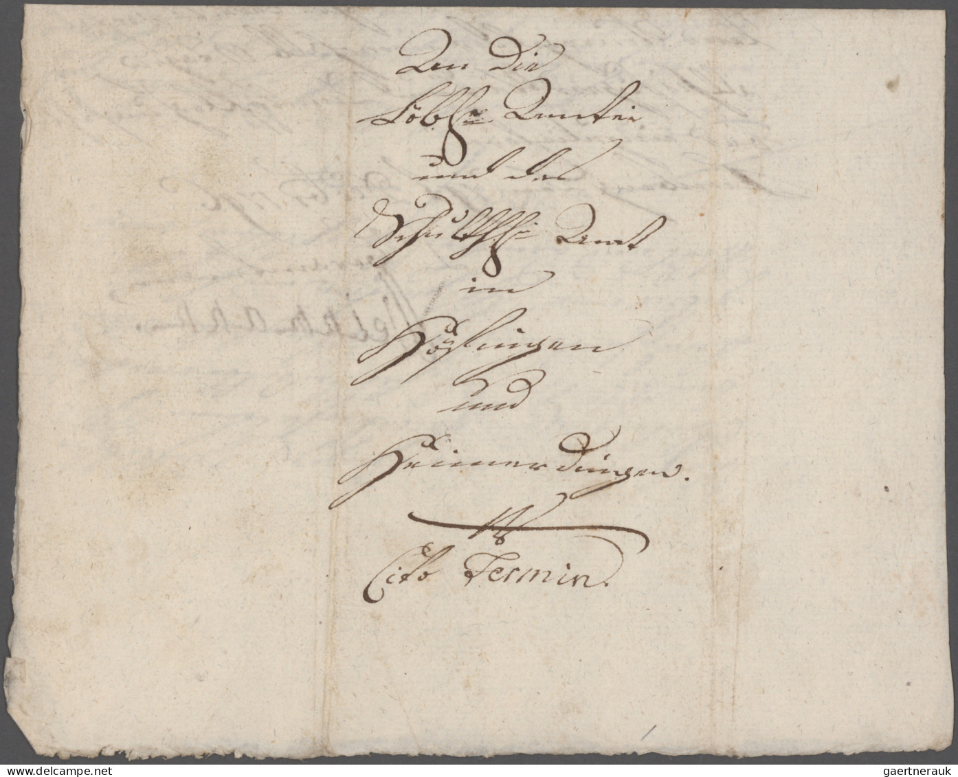 Württemberg - Marken und Briefe: 1635/1810, interessanter Bestand mit Altbriefen