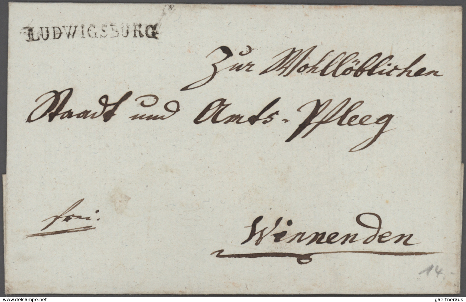 Württemberg - Marken Und Briefe: 1800/1882, LUDWIGSBURG, 2-bändige Heimat-Sammlu - Other & Unclassified