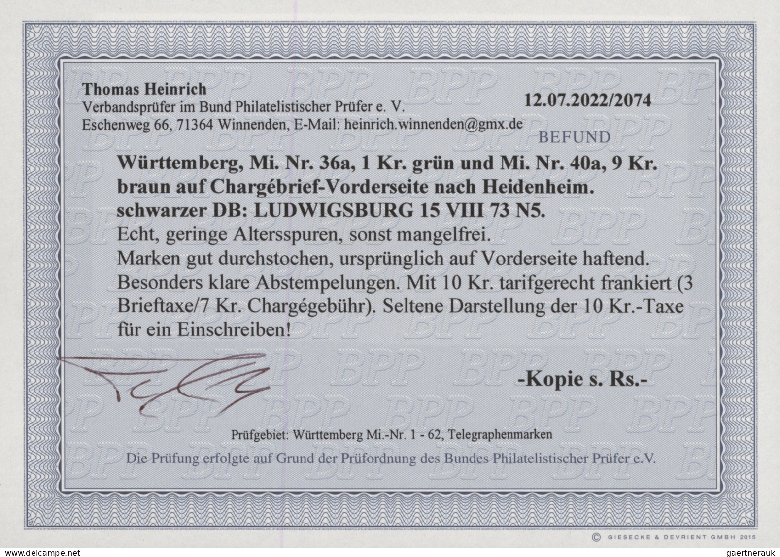 Württemberg - Marken Und Briefe: 1851/1920, Hochwertige Kreuzer-/Pfennigzeit-Sam - Sonstige & Ohne Zuordnung