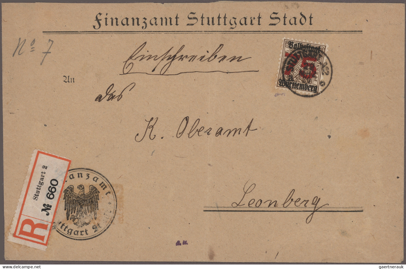 Württemberg - Marken und Briefe: 1875/1920, umfangreicher Sammlerbestand mit hun