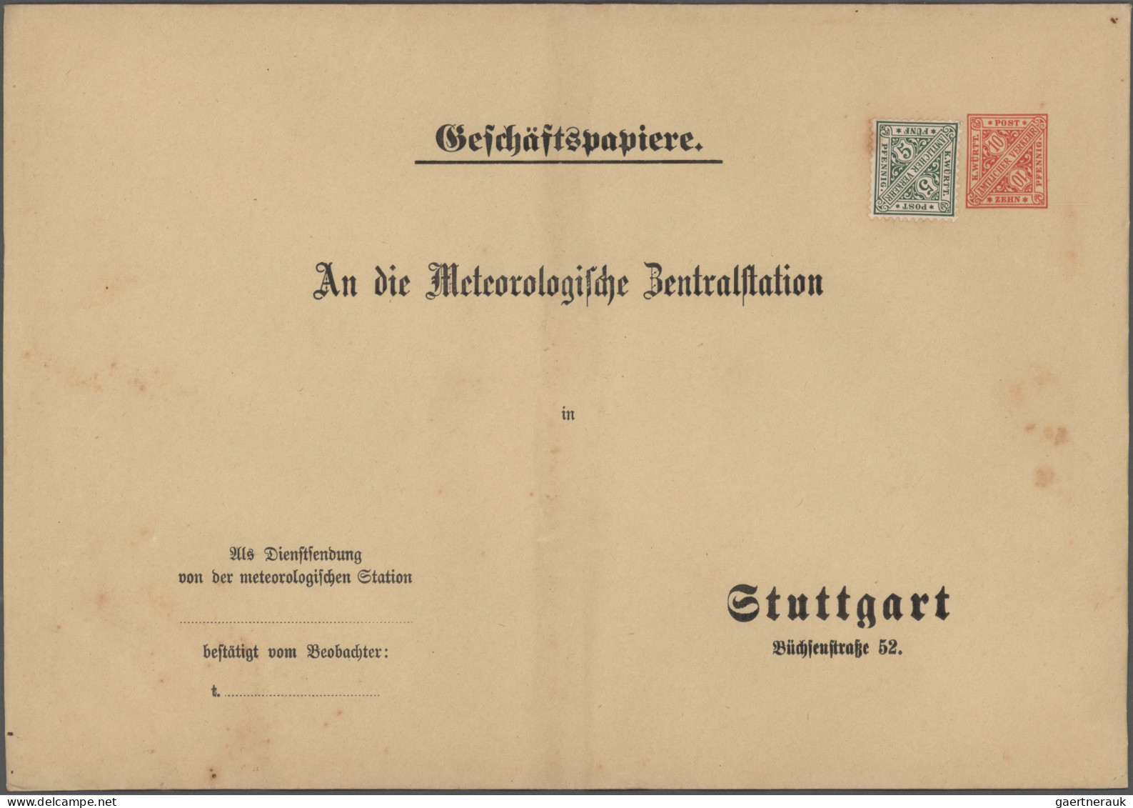 Württemberg - Ganzsachen: 1872/1920 Ca.: Über 500 Ganzsachen Aller Art Inklusive - Other & Unclassified