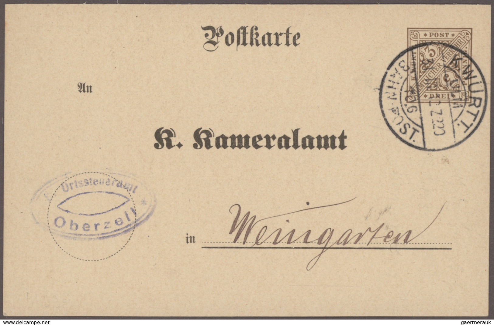 Württemberg - Ganzsachen: 1881/1920, umfassende spezialisierte Sammlung von ca.