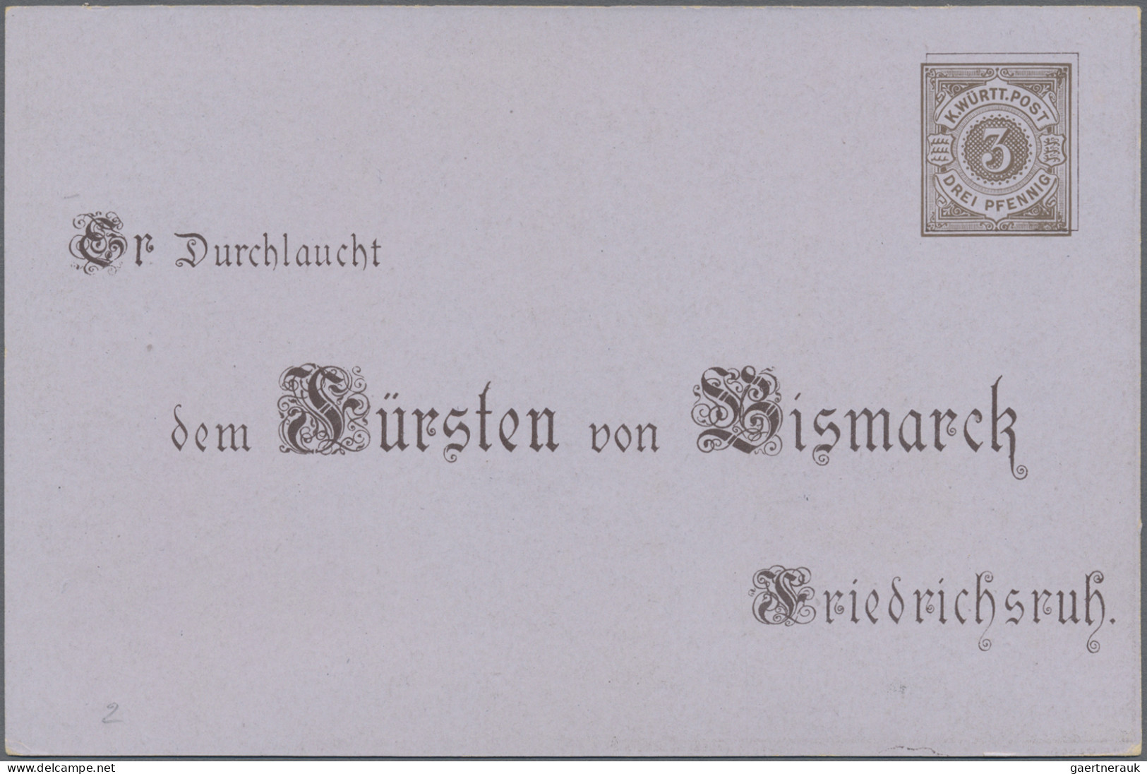 Württemberg - Privatganzsachen: 1875/1895 (ca.), Partie Von 28 (meist Ungebrauch - Sonstige & Ohne Zuordnung