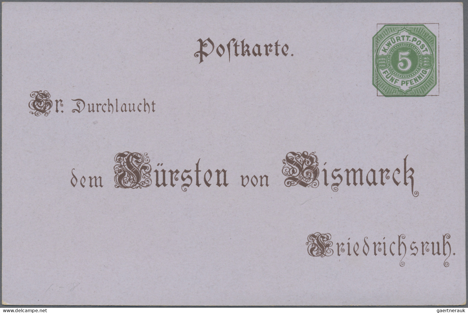 Württemberg - Privatganzsachen: 1875/1895 (ca.), Partie von 28 (meist ungebrauch