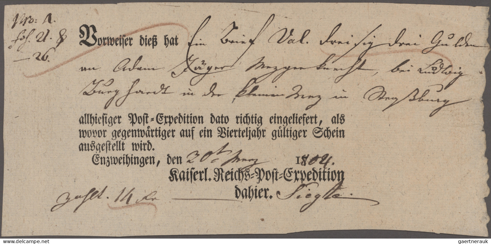 Württemberg - Postscheine: 1756/1870, Umfangreiche Spezialsammlung Der Württembe - Other & Unclassified