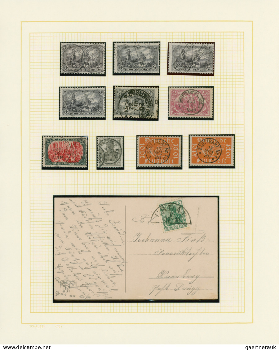 Württemberg - Stempel: 1902/1920, Weiterverwendete Württemberg-Stempel, Außergew - Other & Unclassified