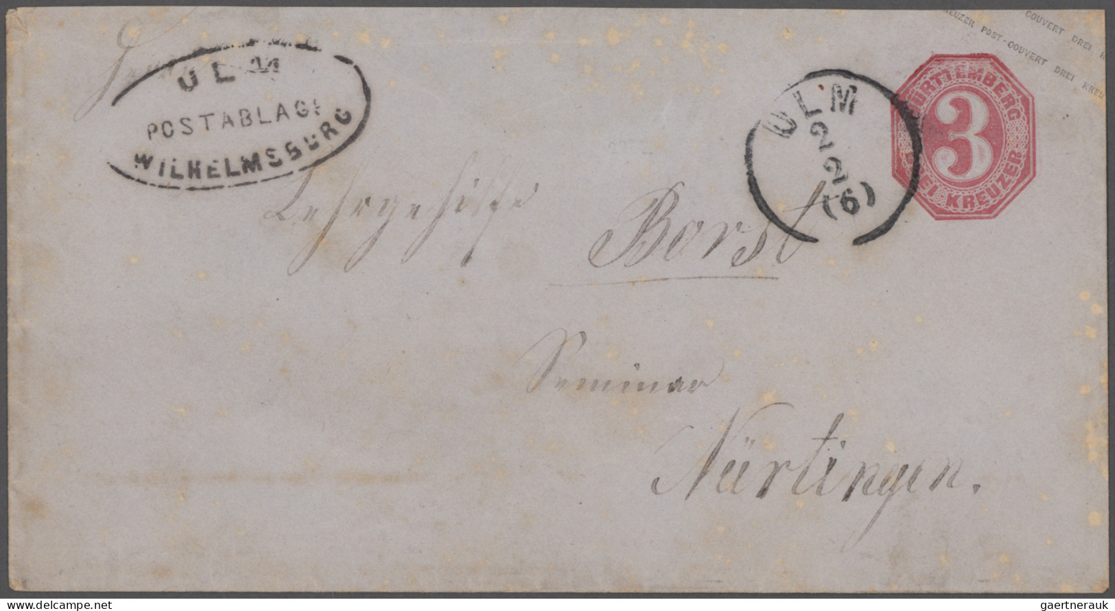 Württemberg - Postablagen: 1865/1875, Sammlung Mit über 115 Sauberen Meist Diens - Autres & Non Classés