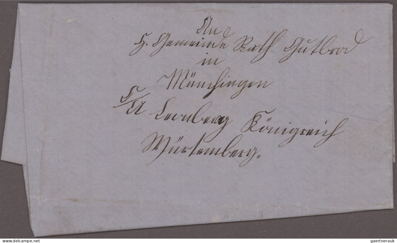 Württemberg - Besonderheiten: 1827/1860, Sammlung Mit 36 Consulatsbriefen Aus De - Autres & Non Classés