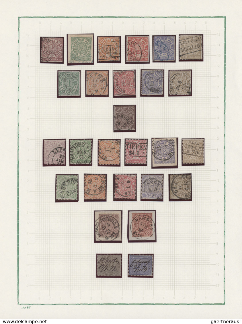 Norddeutscher Bund - Marken Und Briefe: 1868/1874, In Den Hauptnummern Komplette - Sonstige & Ohne Zuordnung