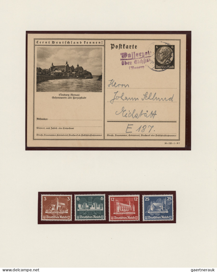 Deutsches Reich: 1872/1945, Sammlung in 2 Alben mit vielen guten Ausgaben, allen