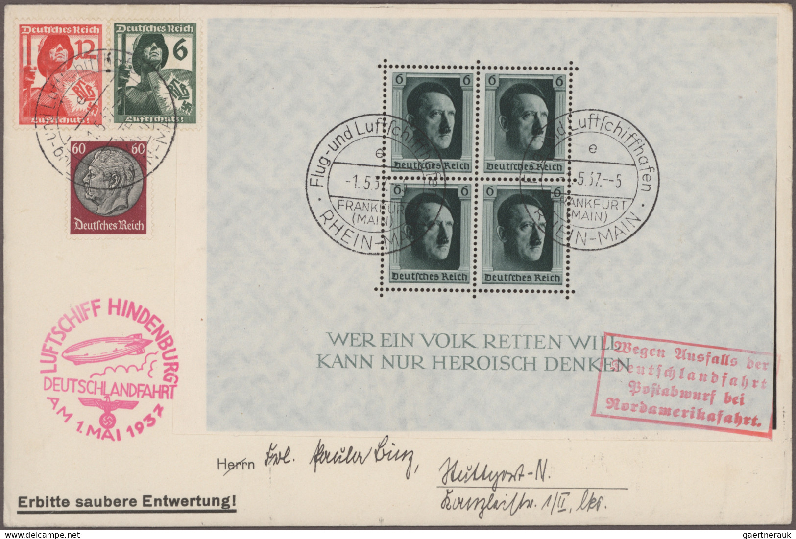 Deutsches Reich: 1872/1945, Sammlung in 4 Vordruckalben, gestempelt und postfris