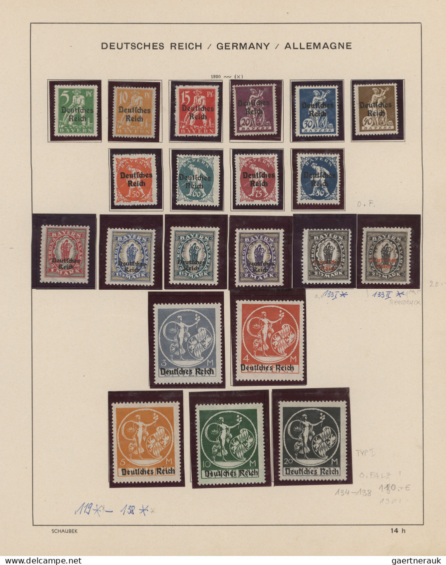 Deutsches Reich: 1872/1945, Reichhaltige Sammlung, Zumeist Ungebraucht/ Postfris - Verzamelingen