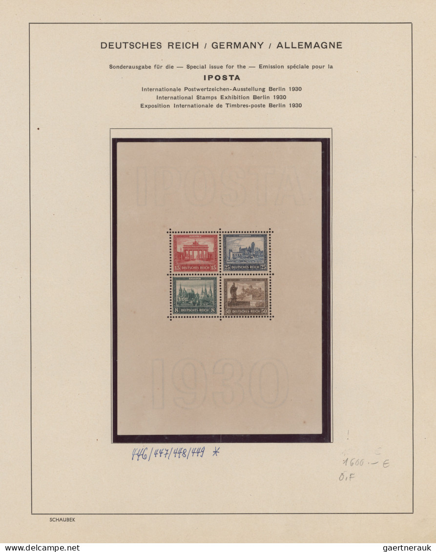 Deutsches Reich: 1872/1945, Reichhaltige Sammlung, zumeist ungebraucht/ postfris