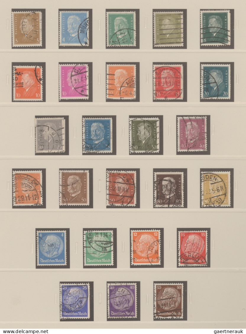 Deutsches Reich: 1872/1945, Gestempelte Sammlung Mit Vielen Guten Werten Und Blo - Collections