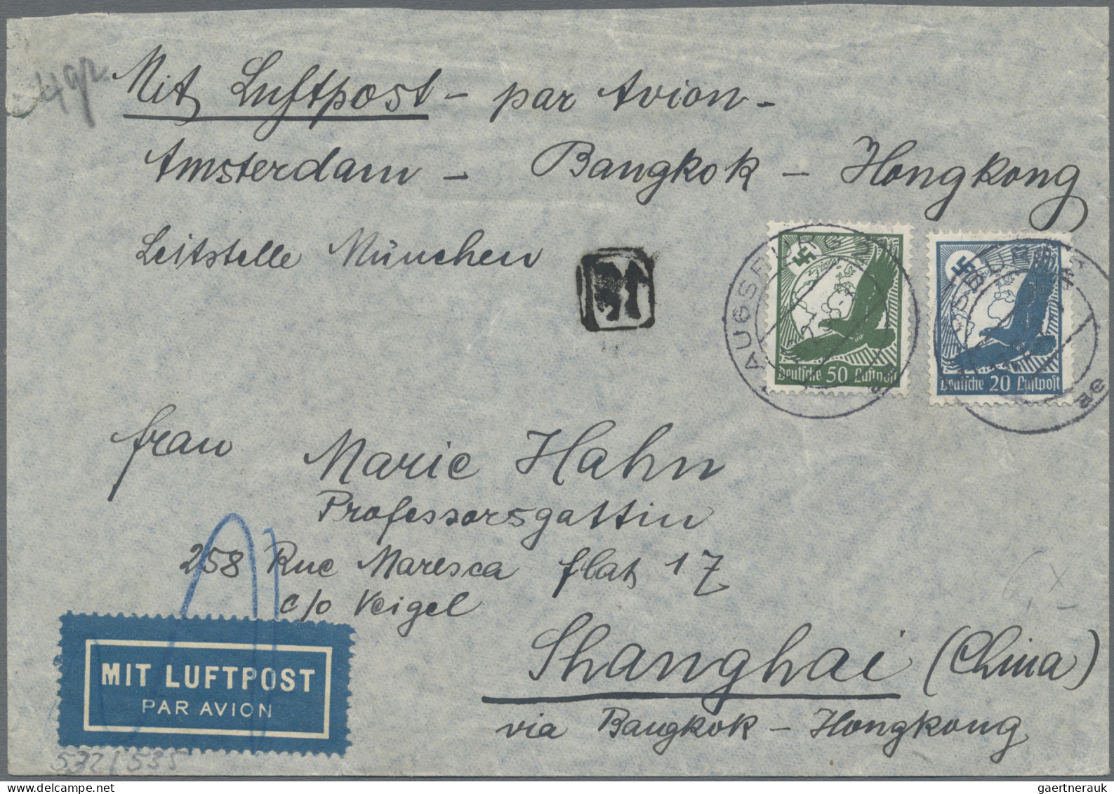 Deutsches Reich: 1913/1941, Destination CHINA, Vielseitige Sammlung Von 25 Brief - Collections