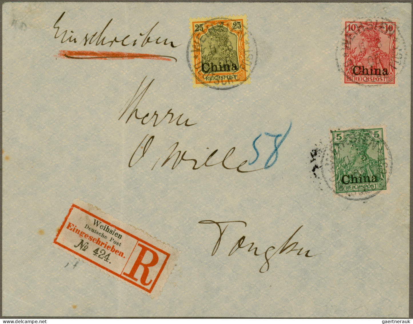 Deutsches Reich: 1900/1945 (ca.), Beachtlicher Posten von über 150 Belegen, dabe