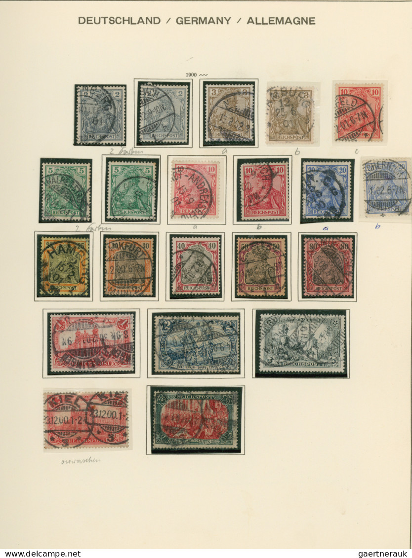 Deutsches Reich: 1872/1932, Gestempelte Sammlung Im Schaubek-Binder, Etwas Unter - Collections