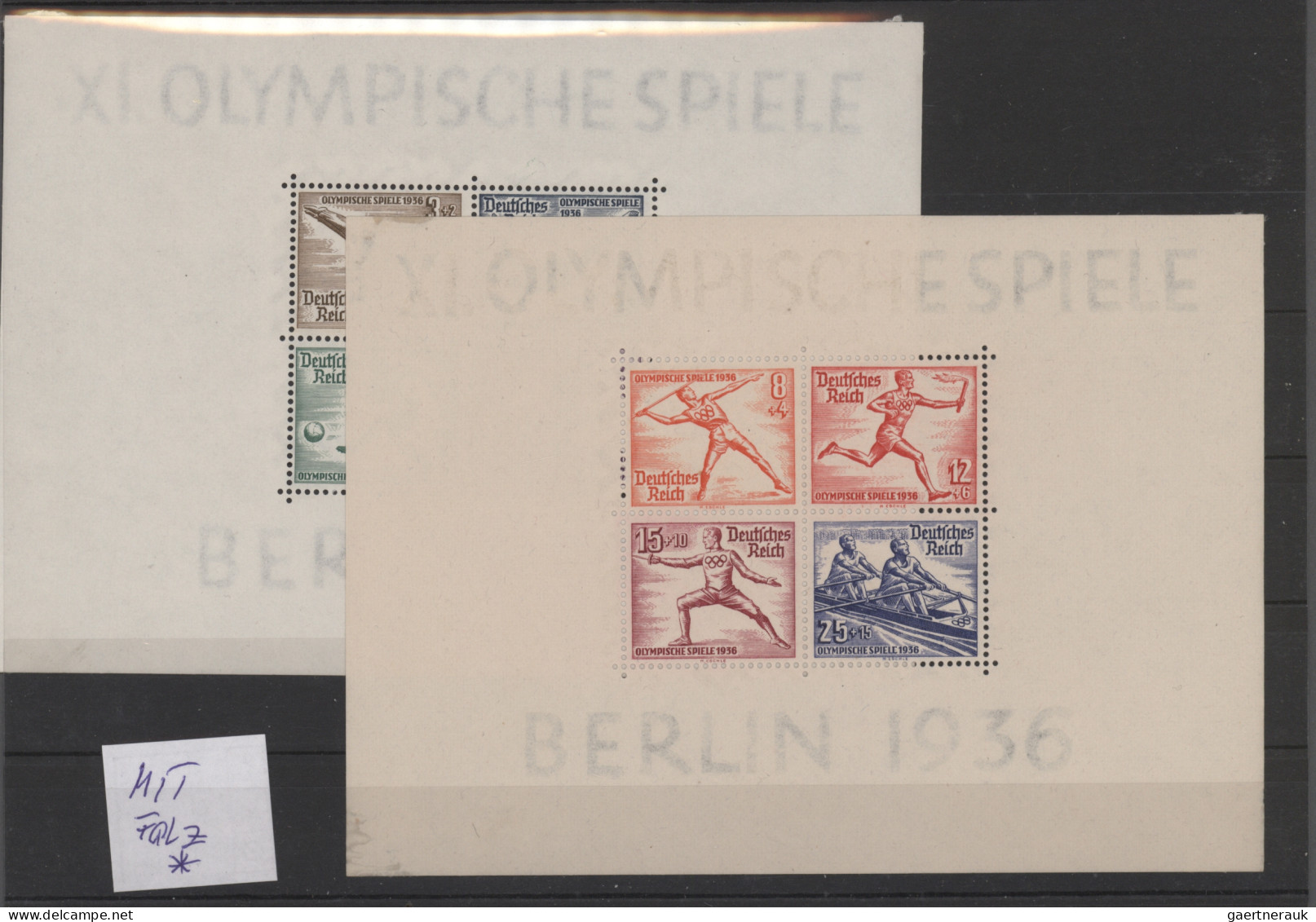 Deutsches Reich: 1872/1940, gestempelte und ungebrauchte Partie auf Steckkarten,