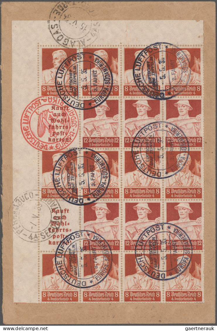 Deutsches Reich: 1930/1941, Destination BRASILIEN, Sammlung von 36 Briefen und K