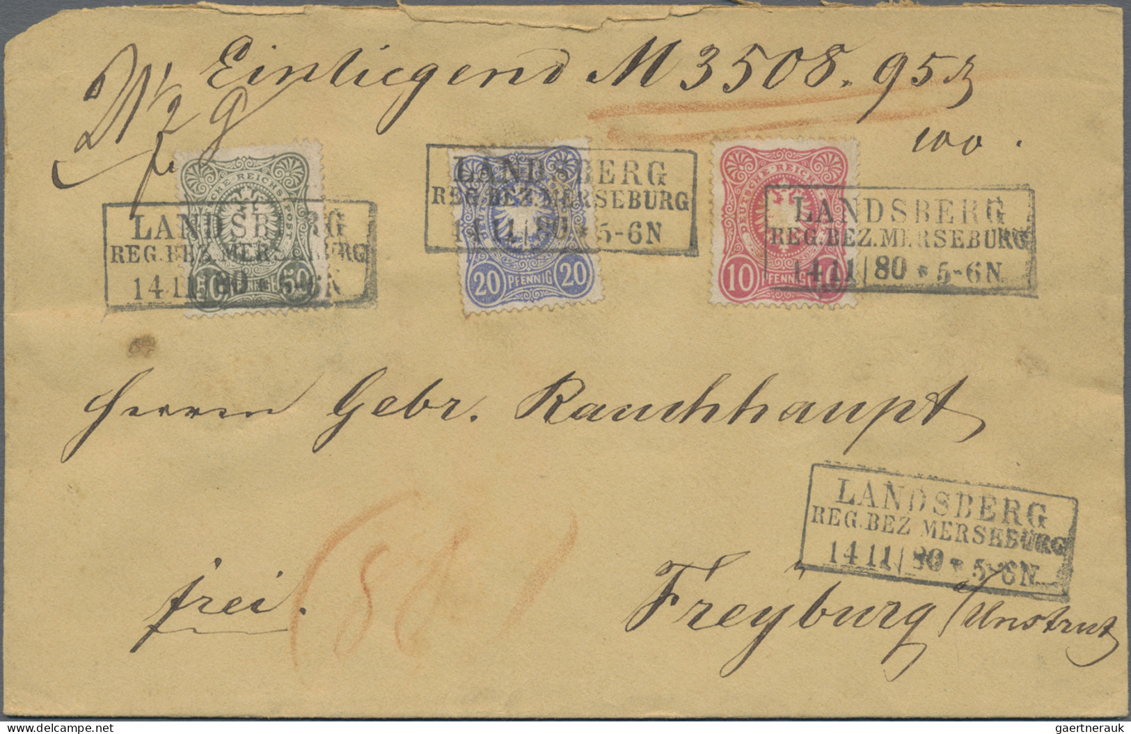 Deutsches Reich: 1880/1935 (ca.), Schöner Posten Von über 140 Belegen Ab Der Pfe - Sammlungen