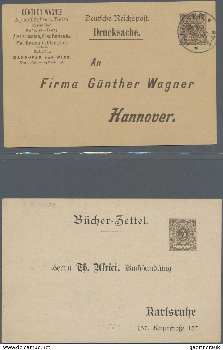 Deutsches Reich: 1884/1944, Partie Von über 170 Privat-Ganzsachen Gebr./ungebr. - Sammlungen