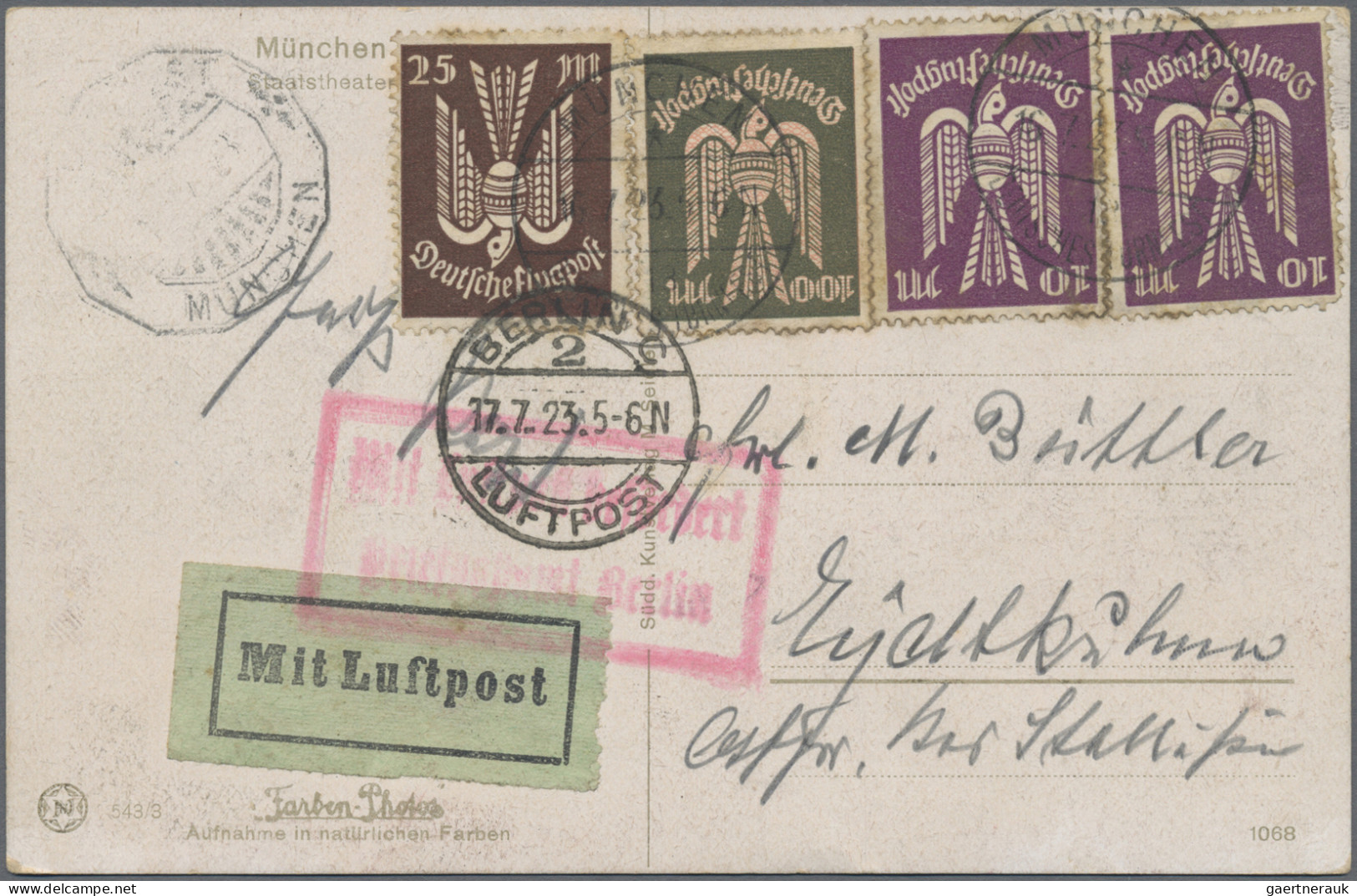 Deutsches Reich: 1860/1930 (ca.), umfangreicher Bestand von über 500 Briefen, Ka