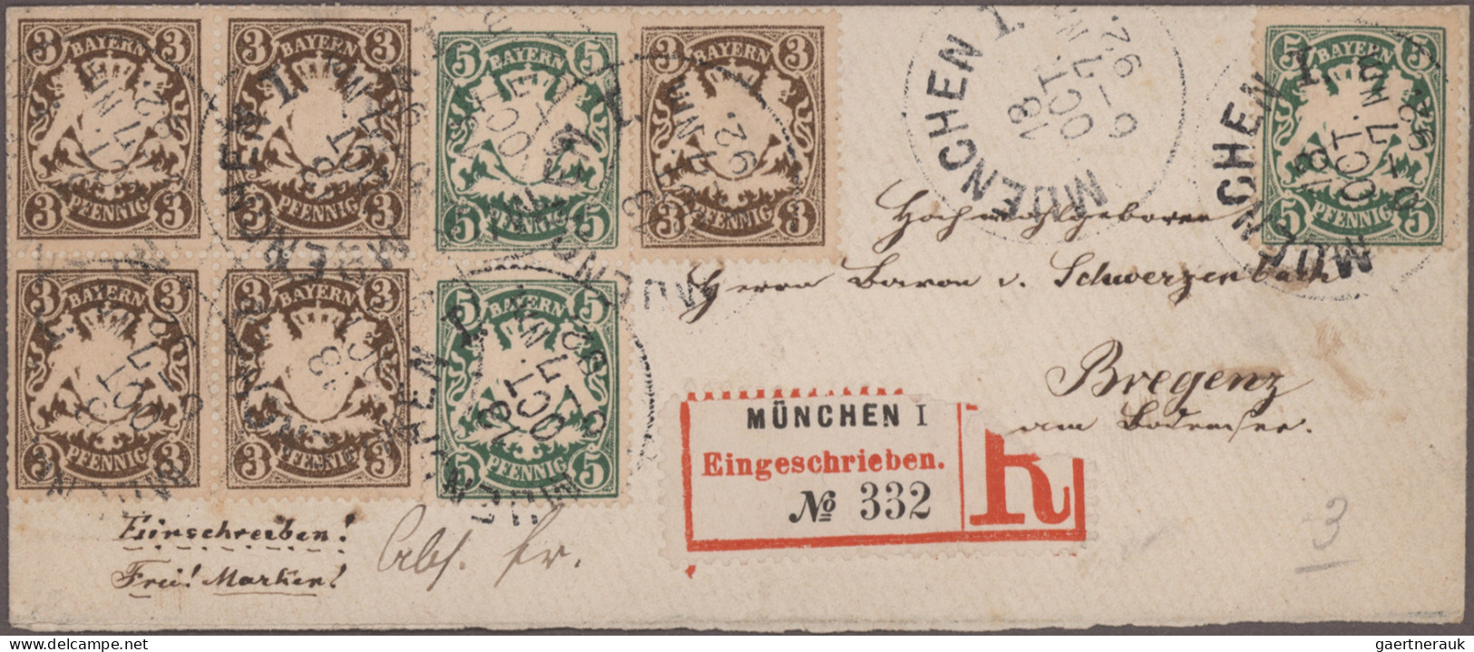 Deutsches Reich: 1860/1944 (ca.), Umfangreicher Posten Von Ca. 480 Briefen Und K - Verzamelingen