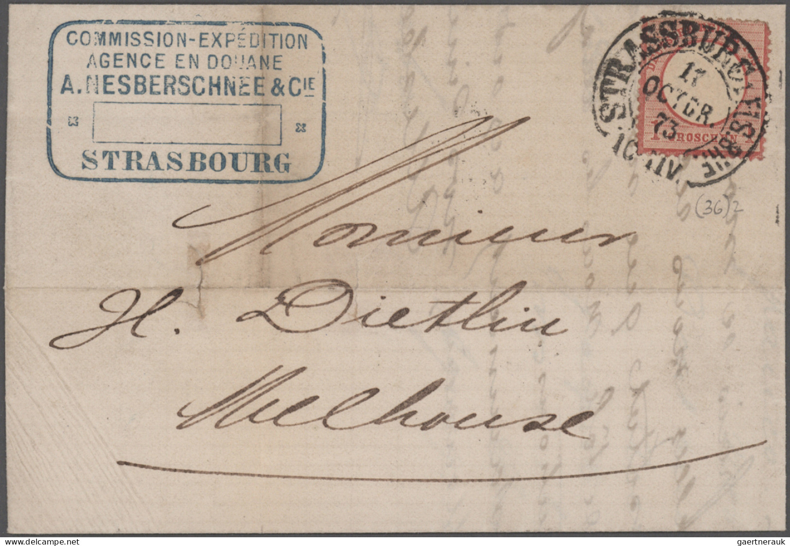 Deutsches Reich: 1871/1894, Partie Von Ca. 300 Belegen, Meist Gebrauchte Brustsc - Colecciones