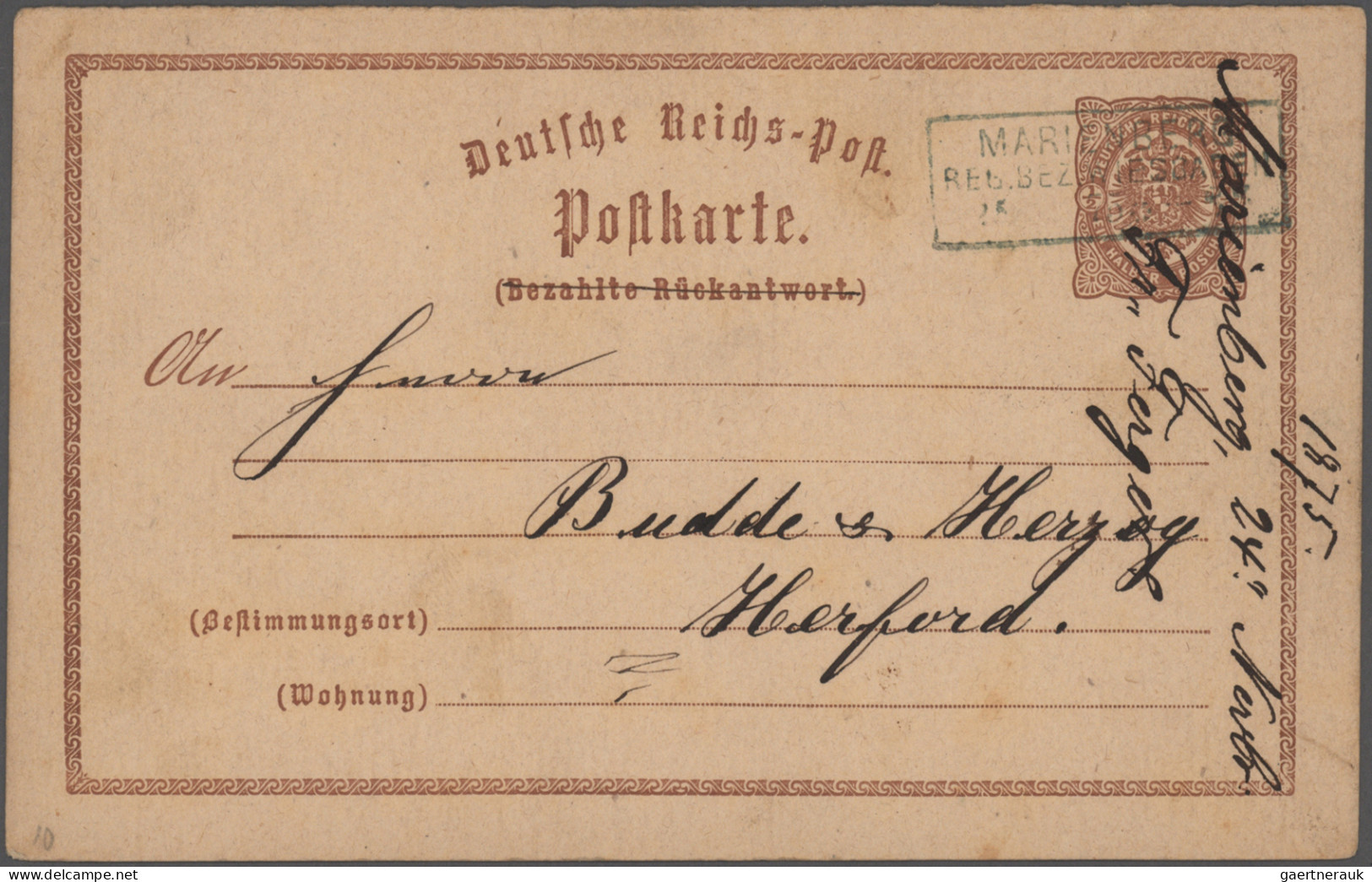 Deutsches Reich: 1871/1894, Partie Von Ca. 300 Belegen, Meist Gebrauchte Brustsc - Colecciones