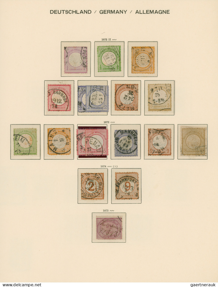 Deutsches Reich: 1872/1945, Gestempelte Sammlung Von Brustschilde Bis III.Reich - Verzamelingen