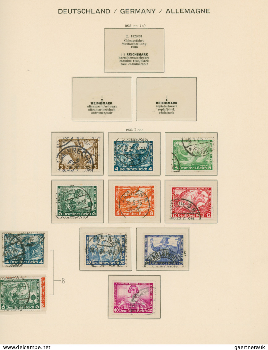 Deutsches Reich: 1872/1945, Gestempelte Sammlung Von Brustschilde Bis III.Reich - Sammlungen