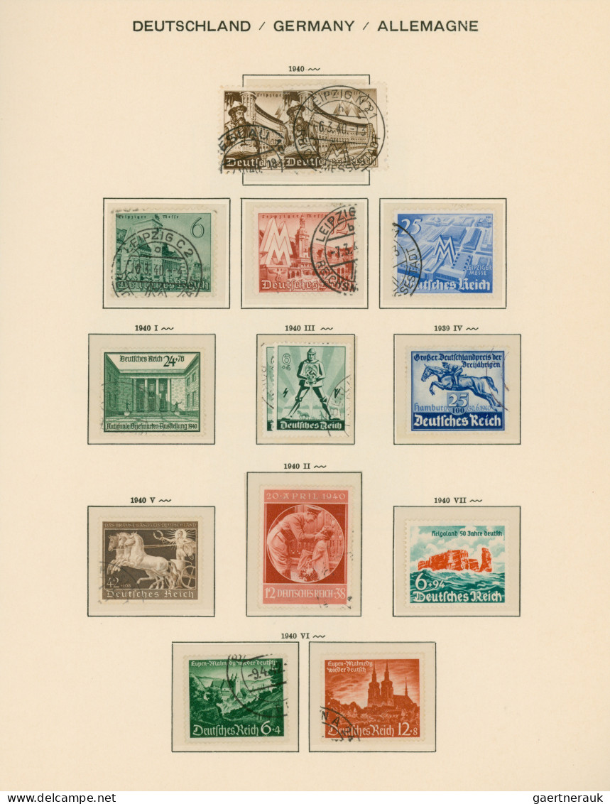 Deutsches Reich: 1872/1945, Gestempelte Sammlung Von Brustschilde Bis III.Reich - Collezioni