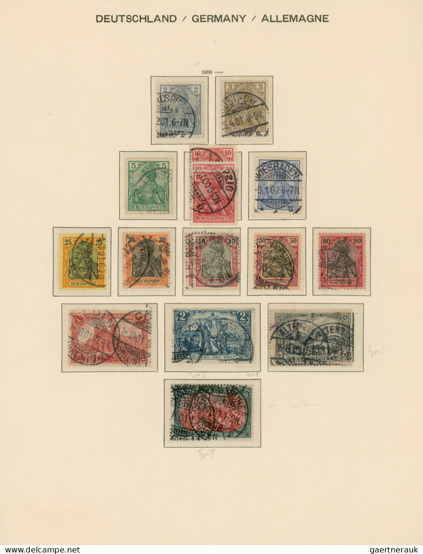 Deutsches Reich: 1872/1945, gestempelte Sammlung von Brustschilde bis III.Reich