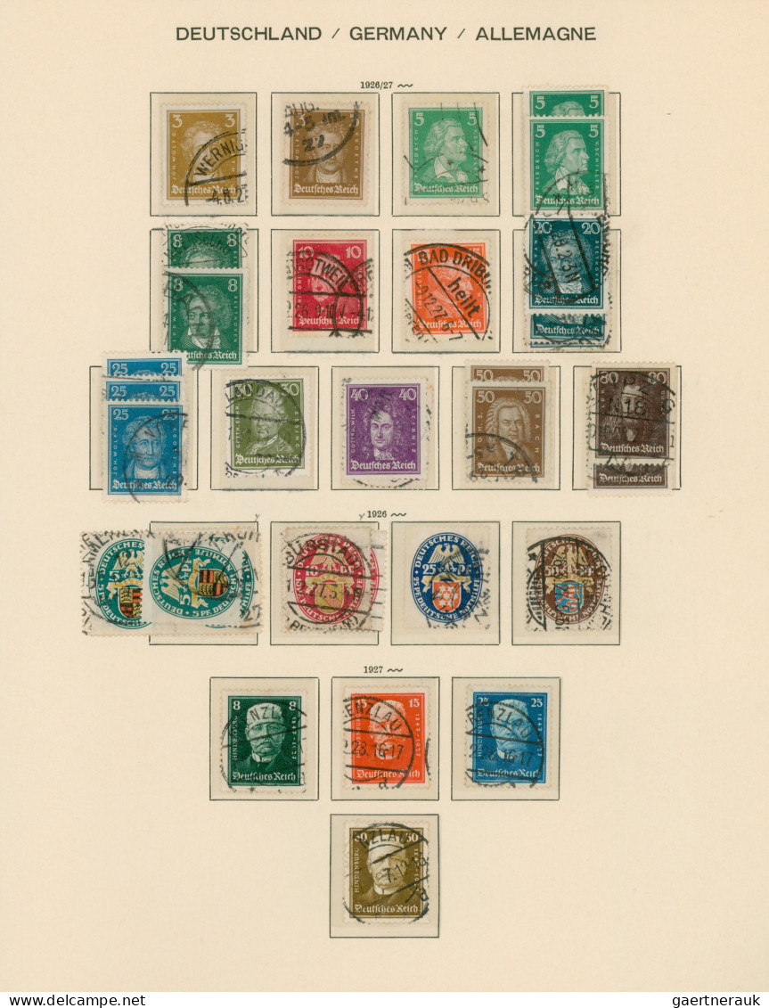 Deutsches Reich: 1872/1945, gestempelte Sammlung von Brustschilde bis III.Reich