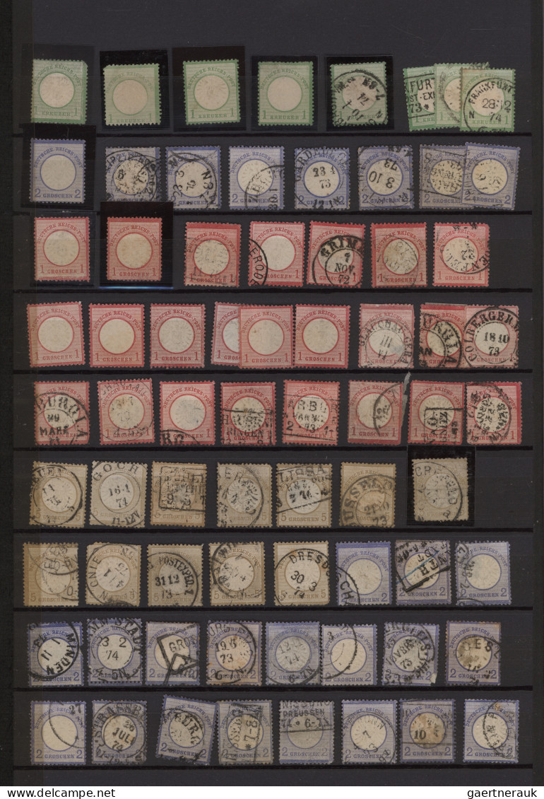 Deutsches Reich - Brustschild: 1872/1875, Gestempelter Und Ungebrauchter Bestand - Collections
