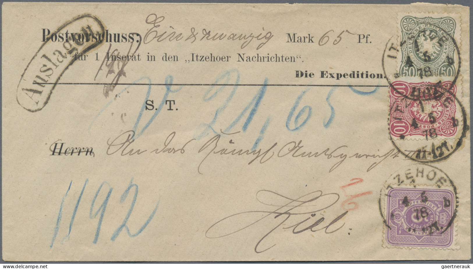 Deutsches Reich - Pfennige: 1877/1887 (ca.), Deutsches Reich - Pfennige-Krone/Ad - Sammlungen