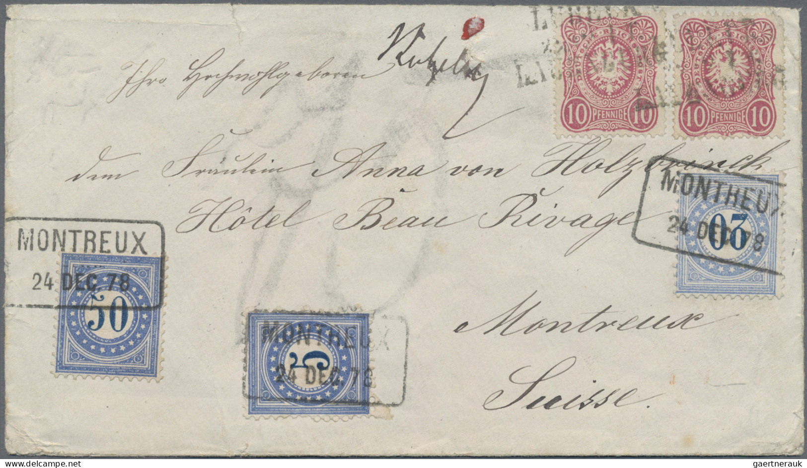 Deutsches Reich - Pfennige: 1877/1887 (ca.), Deutsches Reich - Pfennige-Krone/Ad - Sammlungen