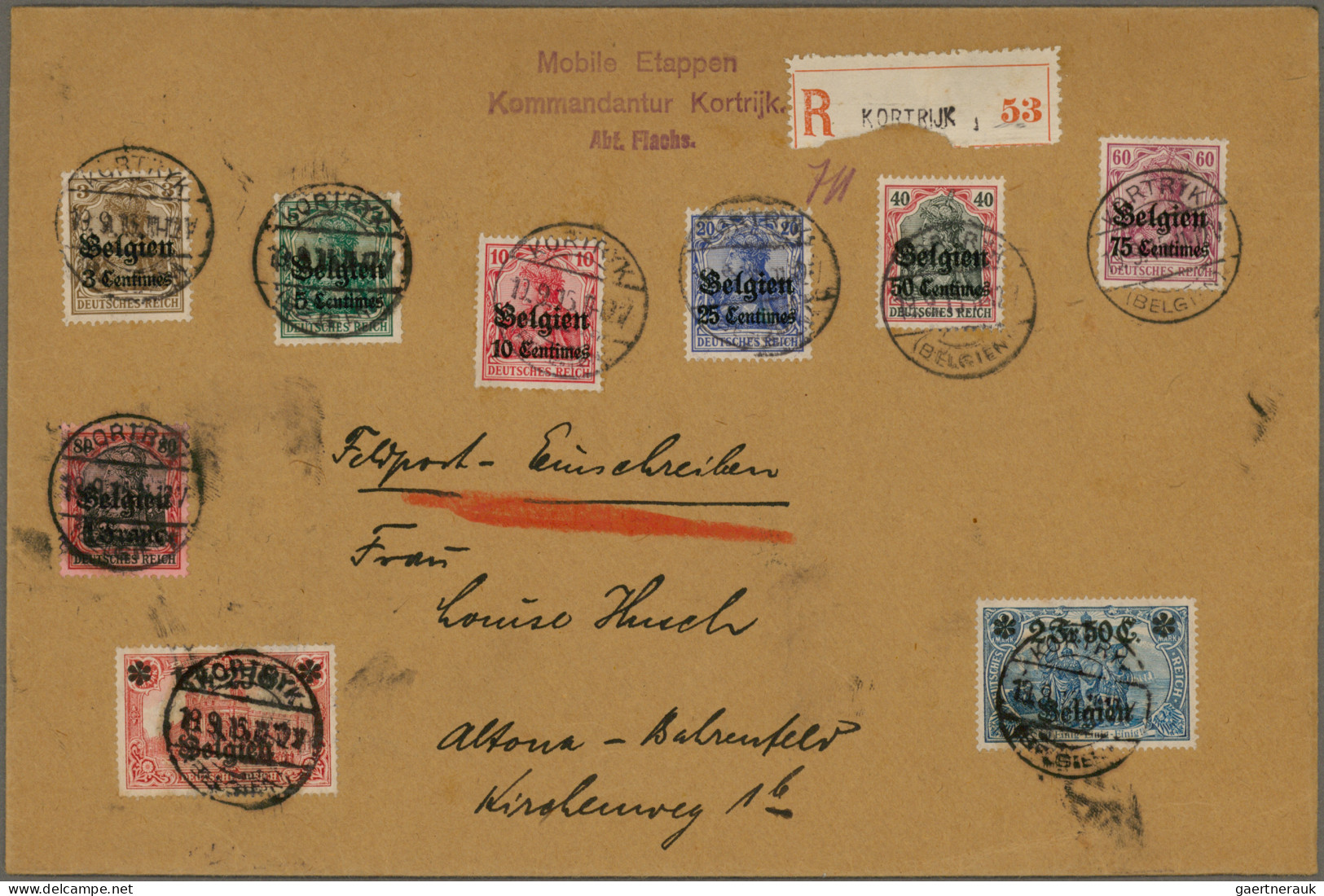 Deutsches Reich - Germania: 1901/1922, Partie Von Ca. 94 Briefen Und Karten, Unt - Verzamelingen